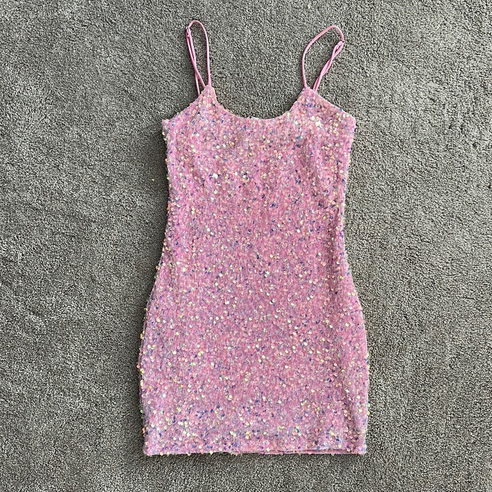 Lucy in the Sky Pink Sparky Bodycon Dress